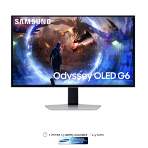 三星 Odyssey QD-OLED G6 G60SD 27 英寸 16:9 WQHD 360Hz HDR 游戏显示器