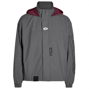 撞色连帽冲锋衣