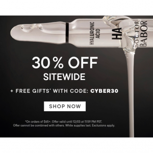 CYBER EVENT: 30% OFF SITEWIDE + FREE GIFT!