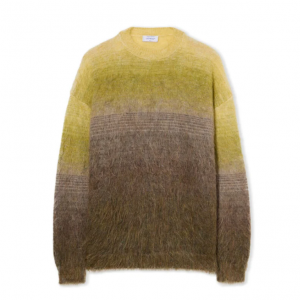 Mohair Arrow Gradient Crewneck Sweater