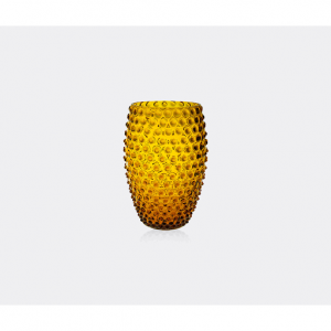 'Hobnail' vase, amber