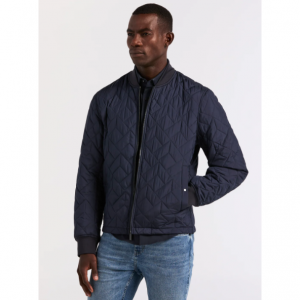 几何图案绗缝夹克