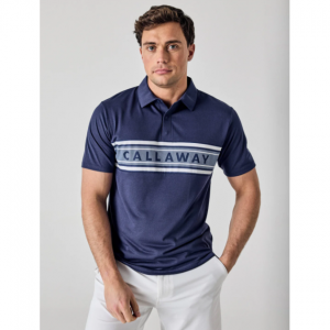 卡拉威 Legacy Collection™ 男士徽标拼接高尔夫球衫