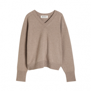 Wool and cashmere-blend cape jumper