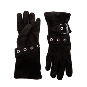 Belt Buckle suede gloves