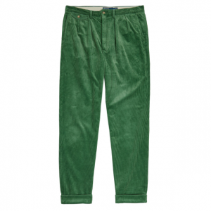 Tapered-leg corduroy trousers
