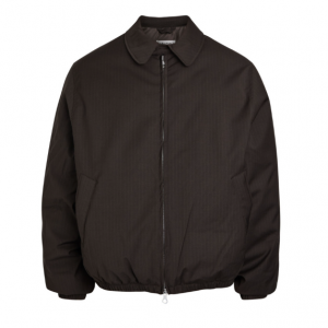 Avenue pinstriped padded woven jacket