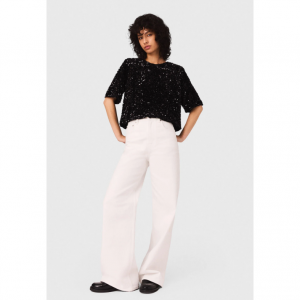 亮片天鹅绒上衣