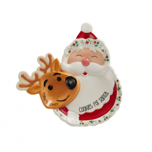 Pfaltzgraff® 冬季浆果系列圣诞老人造型饼干盘