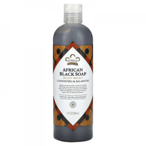 Nubian Heritage 非洲黑皂沐浴露，13 液盎司（384 毫升）