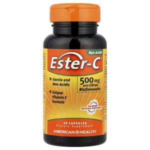 美国健康公司，Ester-C®（含柑橘生物类黄酮），60粒胶囊