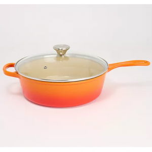 Le Creuset 3.75夸脱搪瓷铸铁卡萨杜炖锅,带玻璃盖