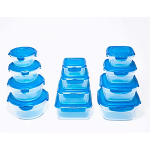 乐扣乐扣 禅系列 收纳12件套 可嵌套方形保鲜碗