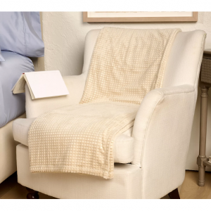 Home Reflections 格纹天鹅绒毛毯 60x70