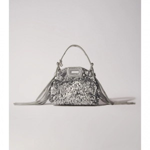 Miss M迷你包，饰有银色亮片