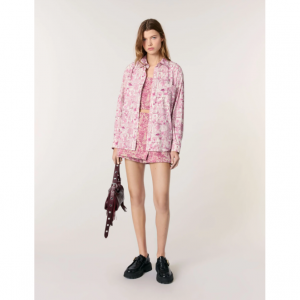 超大号图案衬衫