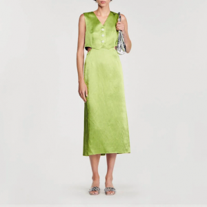 二合一中长连衣裙