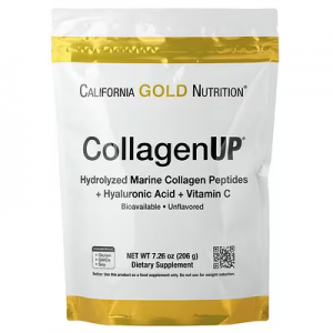 California Gold Nutrition，CollagenUP，水解海洋胶原蛋白肽与透明质酸