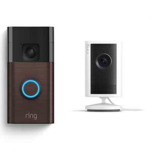Ring 智能门铃（带双向通话功能）和室内摄像头 Plus（含 Ring Assist+ 服务）