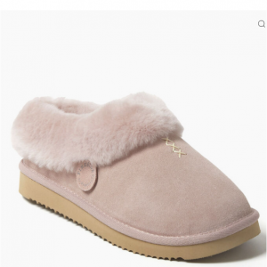 Women's Fireside by Dearfoams Adelaide Genuine Shearling Clog Slipper