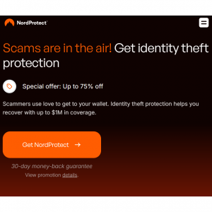 Scams are Everywhere—Get up to 75% Off Protection! @ NordProtect 