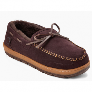 男士 Fireside 系列 Forster 羊皮毛一体莫卡辛鞋(带缝线装饰)