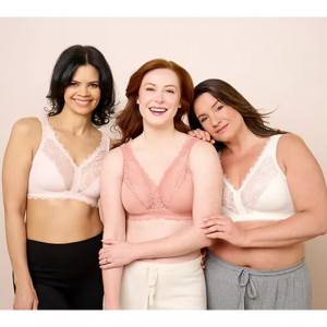 3/6 Breezies 柔软支撑蕾丝无钢圈无衬垫文胸三件套