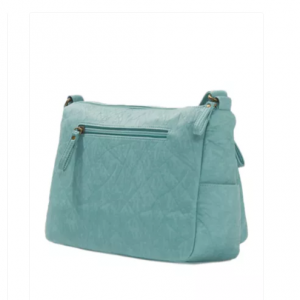 双拉链口袋单肩包