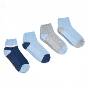 女款撞色条纹居家袜