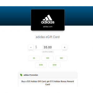 买 $35 送 $15：adidas 礼品卡限时特惠福利！