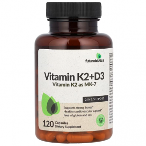 Futurebiotics 维生素 K2 + D3，120 粒