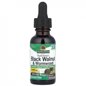 Nature's Answer，黑核桃与苦艾，液体提取物，无酒精，1 液盎司 (30 毫升)