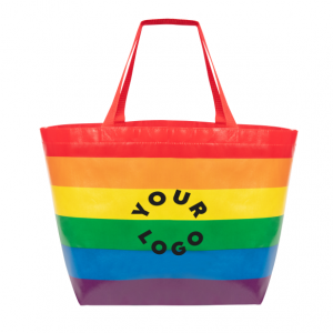 彩虹覆膜无纺布手提袋