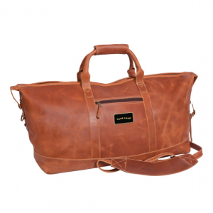 小河皮质旅行袋