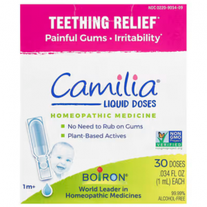 Boiron（布瓦宏），Camilia，出牙舒缓剂，1个月以上适用，30支装，每支 0.034 液量盎司（1毫升）