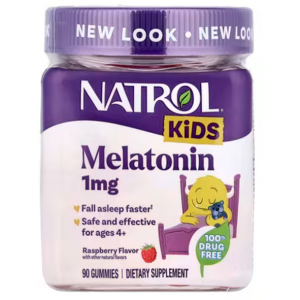 Natrol（纳妥），儿童褪黑素软糖，4岁及以上适用，覆盆子味，1毫克，90粒