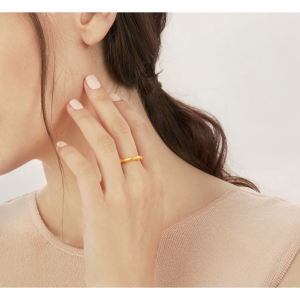 “东方精粹” 竹节款999足金戒指