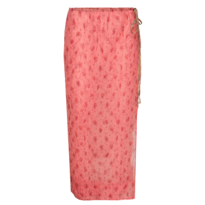 Shibori Organza Printed Stretch Skirt