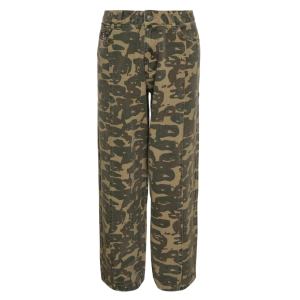 Face Camo Wide Leg Jeans