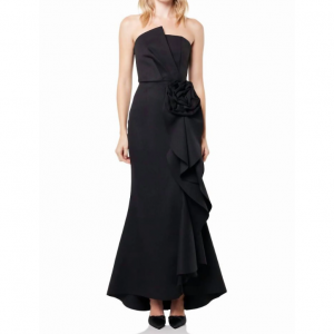 gavotte maxi gown in black