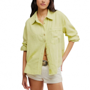 linen laurel top in early bloomer