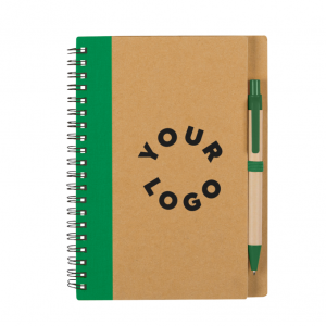 5" x 7" Eco-Inspired Spiral Notebook & Pen
