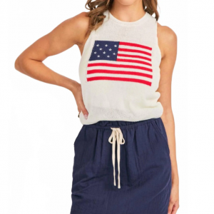 spirit sweater tank top in ivory