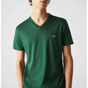 v-neck tee in green