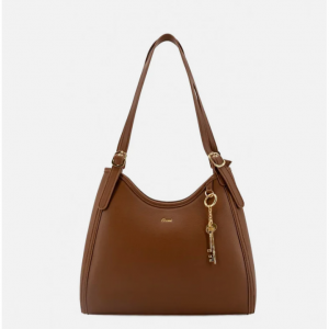 women's amrose vegan leather tote bag in brown