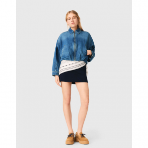 Denim bomber jacket