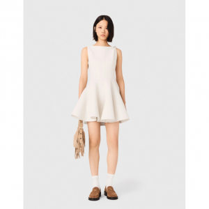 Short flared tweed dress