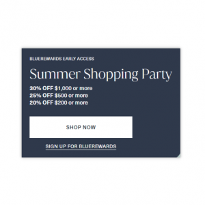 Summer Shopping Party: Get up to 30% off your purchase at Bluemercury