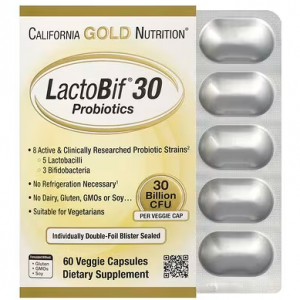 LactoBif 30 Probiotics, 30 Billion CFU, 60 Veggie Capsules