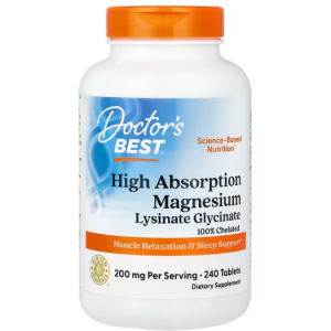 Doctor's Best, High Absorption Magnesium Lysinate Glycinate